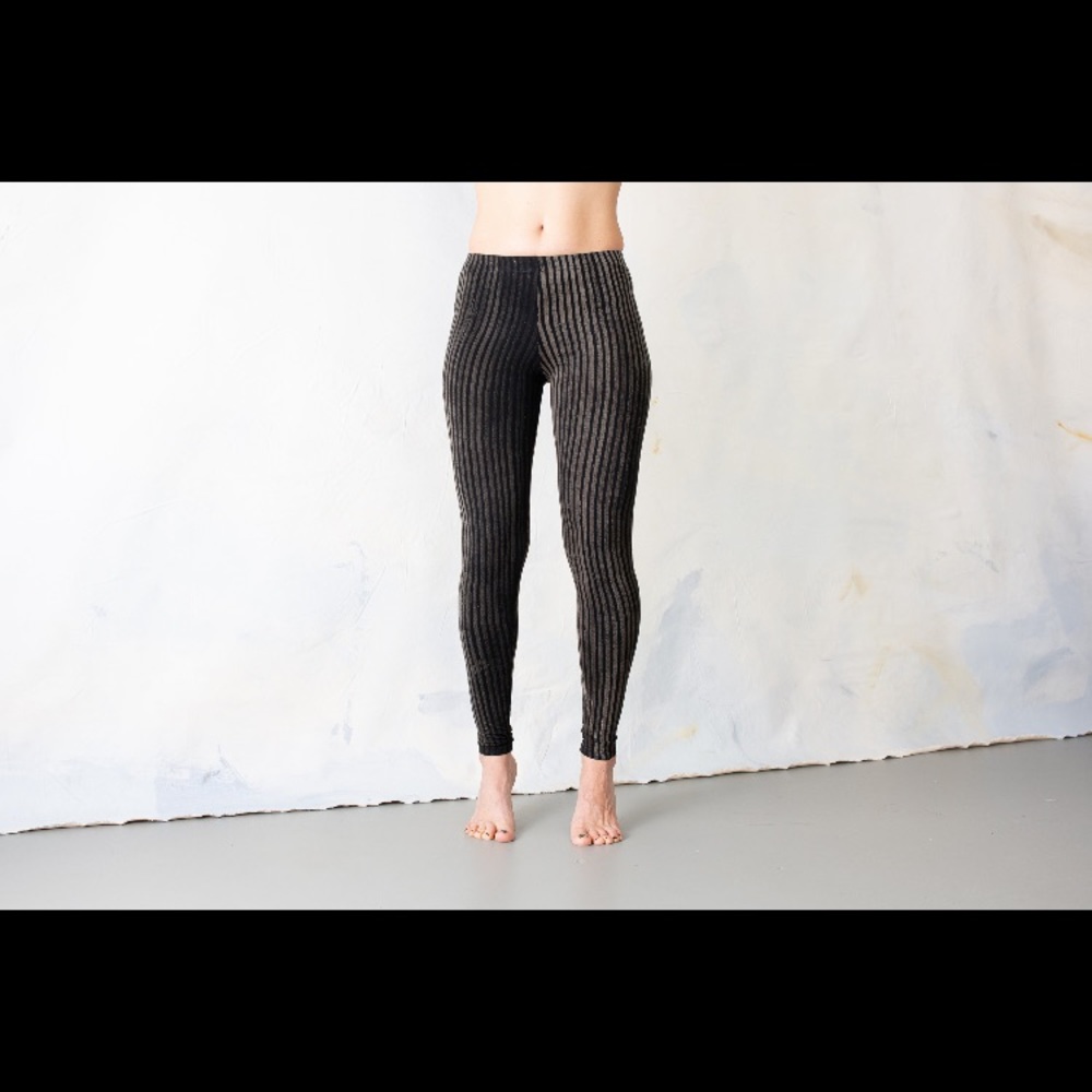 Batik leggings funky striped pattern size M/L